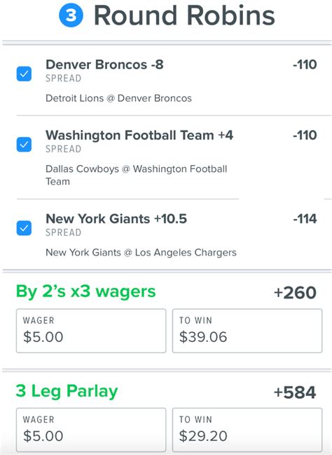 Round Robin Bet .